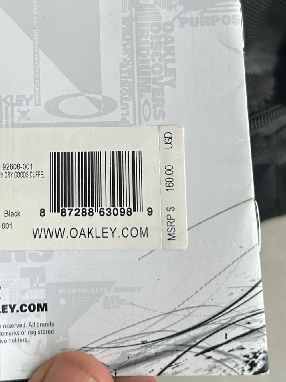 NWT! OAKLEY Tactical Field Gear Dry Goods 68L Duffle Bag *LOGO*